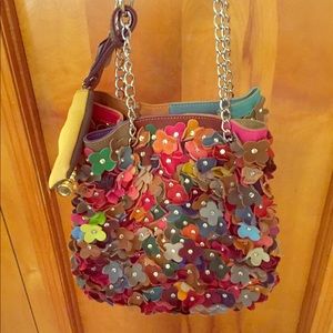 Brand new leather floral bag with coin purse 💐💐